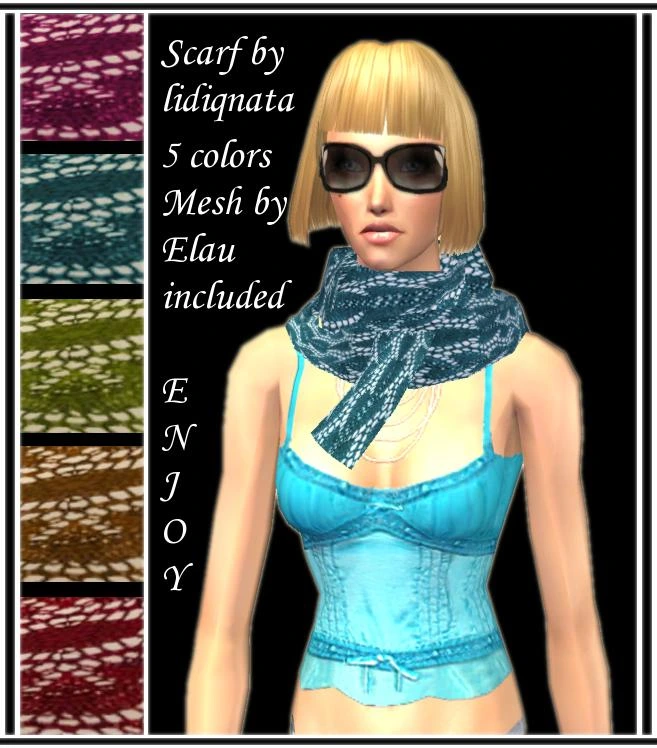 elau scarf acccessory by lidiqnata sims 2